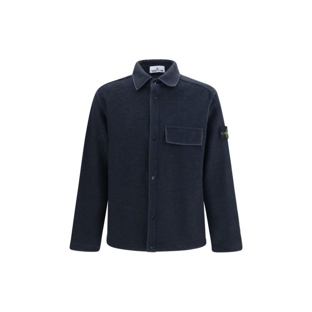Stone Island Men Wool-Blend Shirt